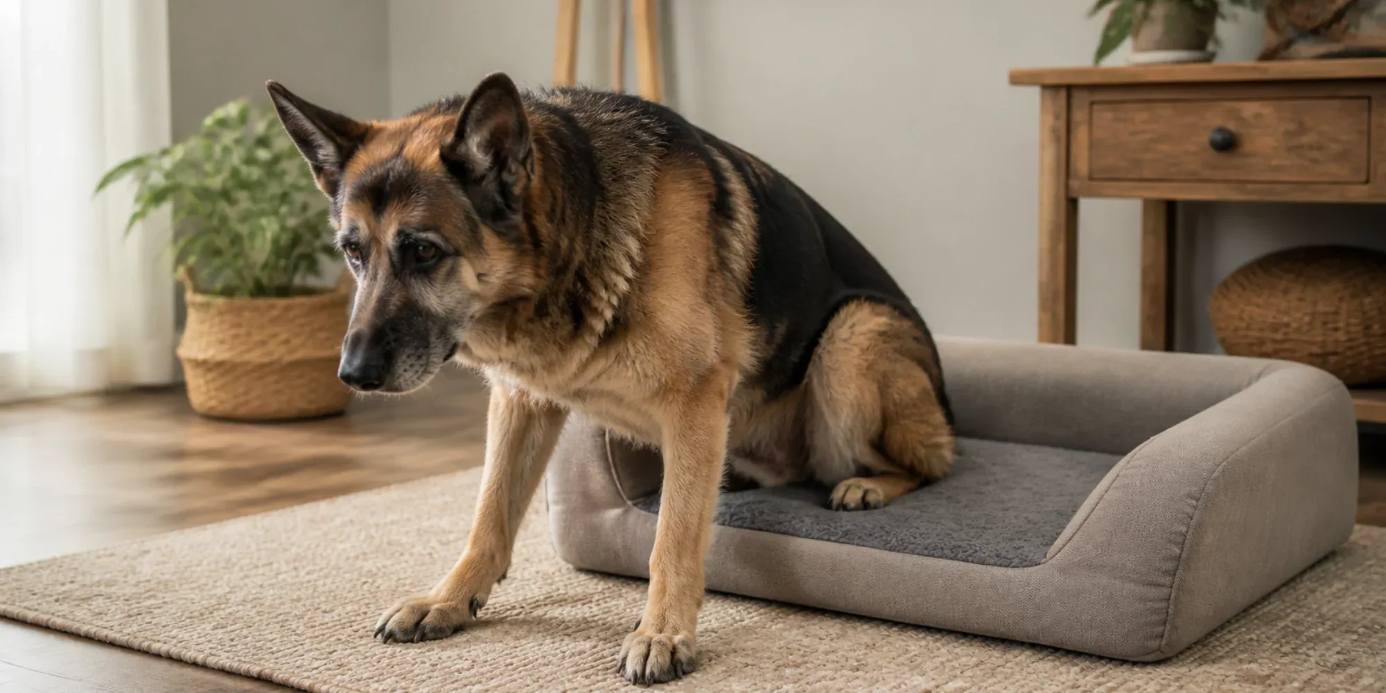 Why Is My Senior Dog Stiff After Sleeping? What the Bed Can—and Cannot—Change